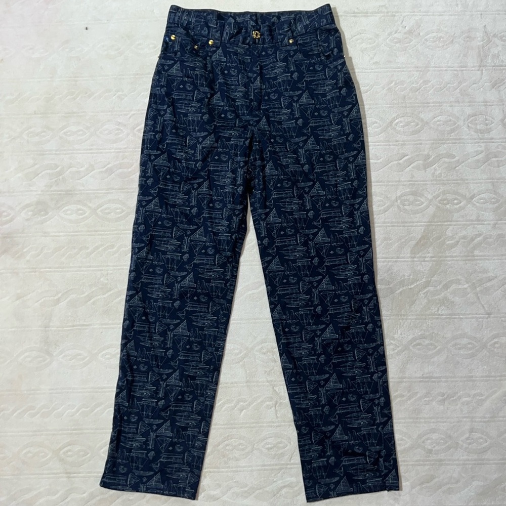 Lauren Ralph Lauren nautical print Chico pants (4)